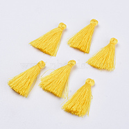 Polyester Tassel Pendant Decorations, Yellow, 42~45mm(FIND-S260-C05)