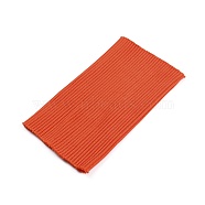 Ribbing Pattern Polyester Oversleeves, Air Blower Terminals Oversleeves, Orange Red, 151x84x3.3mm(FIND-WH0003-95A)