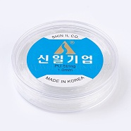Korean Elastic Crystal Thread, For Jewelry Making, Clear, 1mm, about 32.8 yards(30m)/roll(EW-F008-1mm)