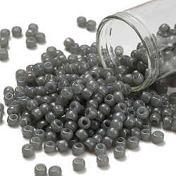 TOHO 6/0 Round Beads, Japanese Seed Beads, (1150) Translucent Grey, 4mm, Hole: 1.5mm, about 168pcs/10g(X-SEED-TR06-1150)