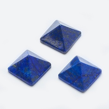 Natural Lapis Lazuli Cabochons, Pyramid, 20x20x12~13mm, Diagonal Length: 26mm