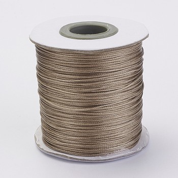 Waxed Polyester Cord, Bead Cord, BurlyWood, 0.5mm, about 169.51~174.98 Yards(155~160m)/Roll