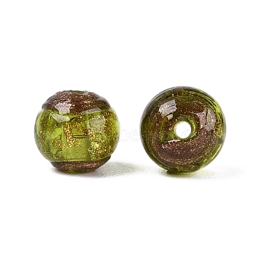 Handmade Gold Sand Lampwork Beads(LAMP-N045-01A-06)-2
