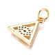 Brass Micro Pave Cubic Zirconia Pendants(KK-D156-02G)-2