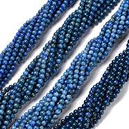 Natural Lapis Lazuli Beads Strands, Dyed & Heated, Round, 4~4.5mm, Hole: 1mm, about 85~95pcs/strand, 15.51''(39.4cm)(G-K311-14A-3)