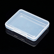 Transparent Plastic Bead Containers, Cuboid, Clear, 6.8x5.2x1.1cm(CON-WH0020-01)