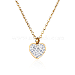 Stylish Stainless Steel Heart Pendant Necklace for Women, Various Designs(GE0081-3)
