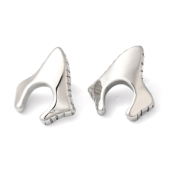 304 Stainless Steel Arch Stud Earrings, Stainless Steel Color, 26x22.5mm