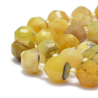 Природные желтые опал бусины пряди(G-K306-A16-10mm)-3