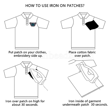 Computerized Embroidery Cloth Iron on/Sew on  Patches(DIY-F038-D03)-2