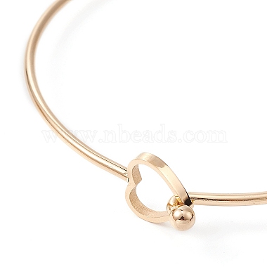 bracelet coeur creux en acier inoxydable(BJEW-YW0001-08G)-2