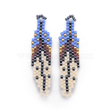 MIYUKI & TOHO Handmade Japanese Seed Beads Pendants(SEED-A027-C01)-2