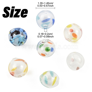 7Stk. 7 Farben transparente Glasperlen(GLAA-YW0005-59)-3