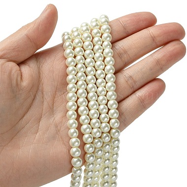 Eco-Friendly Dyed Glass Pearl Round Beads Strands(HY-A008-6mm-RB011)-3