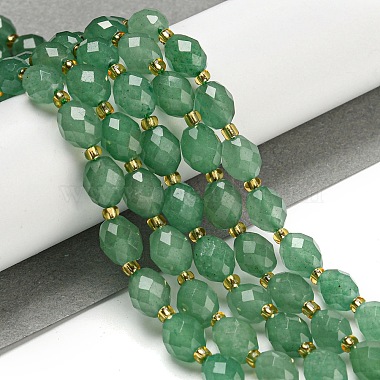 Natural Green Aventurine Beads Strands(G-N342-42)-2