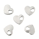 Valentine Gifts Ideas for Him 304 Stainless Steel Stamping Blank Tag Heart Charms Pendants(X-STAS-M004-04)-2