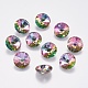 Faceted Glass Rhinestone Charms(RGLA-F049-6mm-001VO)-1