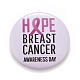 Breast Cancer Awareness Month Tinplate Brooch Pin(JEWB-G016-01P-08)-1