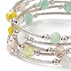Glass Beads Five Loops Wrap Bracelets(BJEW-JB09056-04)-4
