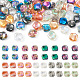 64pcs 8 colors Electroplate Transparent Glass Beads(EGLA-TA0001-18)-1