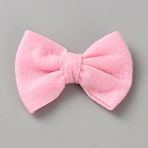 Non-Woven Fabrics
 Costume Accessories for Girls, Bowknot, Pink, 60x78x11.5mm(DIY-WH0890-19)