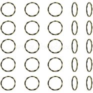 Tibetan Style Linking Rings, Circle Frames, Lead Free and Nickel Free, Antique Bronze, 22x1.5mm, 50pcs/box(PALLOY-UN0001-02AB-FF)