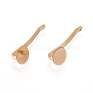 Alloy Hook, Hair Setting, For DIY Girl's Hair Accessories Ponytail Decoration, Light Gold, 39x12x9mm(PALLOY-WH0065-37)