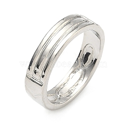 Alloy Wide Finger Rings, Platinum, 5.5mm, US Size 9 3/4(19.5mm)(RJEW-H230-11D-P)