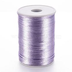 Polyester Cords, Lilac, 2mm(NWIR-R019-076)