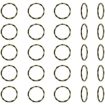 Tibetan Style Linking Rings, Circle Frames, Lead Free and Nickel Free, Antique Bronze, 22x1.5mm, 50pcs/box