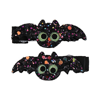 Halloween Theme Hair Barrettes Hair Accessory, Bat