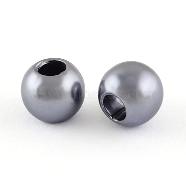 12mm SlateGray Rondelle Acrylic Beads