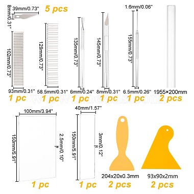 Globleland Ton-Bastelwerkzeug-Sets(AJEW-GL0004-42)-2