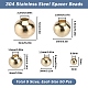 250Pcs 5 Styles 304 Stainless Steel Beads(STAS-SC0006-93)-2