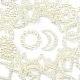 120pcs 6 anillos de unión de perlas de imitación de plástico abs de estilo(OACR-FS0001-02)-3