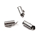 Non-Tarnish 304 Stainless Steel Slide On End Clasp Tubes(STAS-C044-07B-P)-2