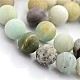 Natural Frosted Flower Amazonite Round Beads(X-G-D616-6mm)-1