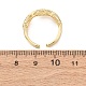 Brass Micro Pave Cubic Zirconia Cuff Open Rings(RJEW-F204-01G)-4