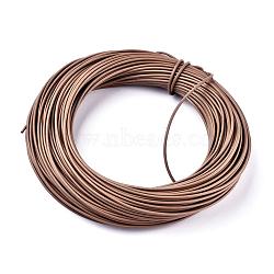 Cowhide Leather Cord, Leather Jewelry Cord, Jewelry DIY Making Material, Round, Dyed, Camel, 2mm(WL-2MM-A38)