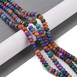 Natural Dolomite Bead Strands, Dyed, Rondelle, 6~6.5x3.5~4mm, Hole: 1mm, about 106pcs/strand, 15.94''(40.5cm)(G-Q017-F06-01-1)