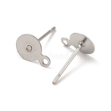304 Stainless Steel Stud Earring Findings(STAS-E025-1)-2