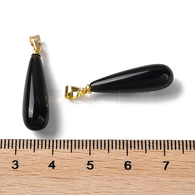 Natural Mixed StoneTeardrop Pendants(G-Q005-03G)-4