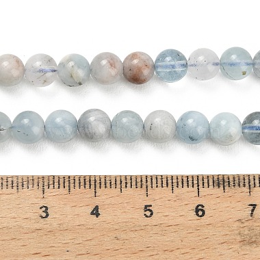 Aquamarin Perlenstr&auml;nge(G-F591-29B-6mm-01)-5