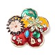 broche en alliage pav&eacute; de strass(JEWB-M035-03B-G)-1