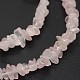 Croustilles rose naturelle perles de quartz brins(G-N0164-39)-2