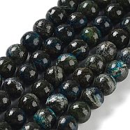 Natural Silver Line Jasper Beads Strands, Round, 6mm, Hole: 0.8mm, about 65pcs/strand, 15.55''(39.5cm)(G-Z042-A01-01)