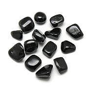 Natural Obsidian Gemstone Beads, Tumbled Stone, Nuggets, No Hole/Undrilled, 17~20x13~18x4~14mm(G-S218-05)
