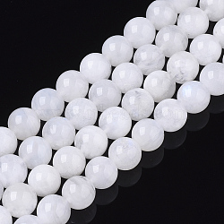 Natural Moonstone Beads Strands, Round, 7mm, Hole: 0.6mm, about 58~59pcs/strand, 15.75 inch(40cm)(G-S150-64-7mm)