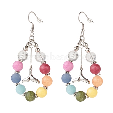 Mixed Color Mixed Stone Earrings