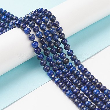 Chapelets de perles en lapis-lazuli naturel(G-G423-6mm-A)-4